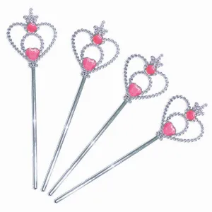 Party Favour Princess Wand, 4pk