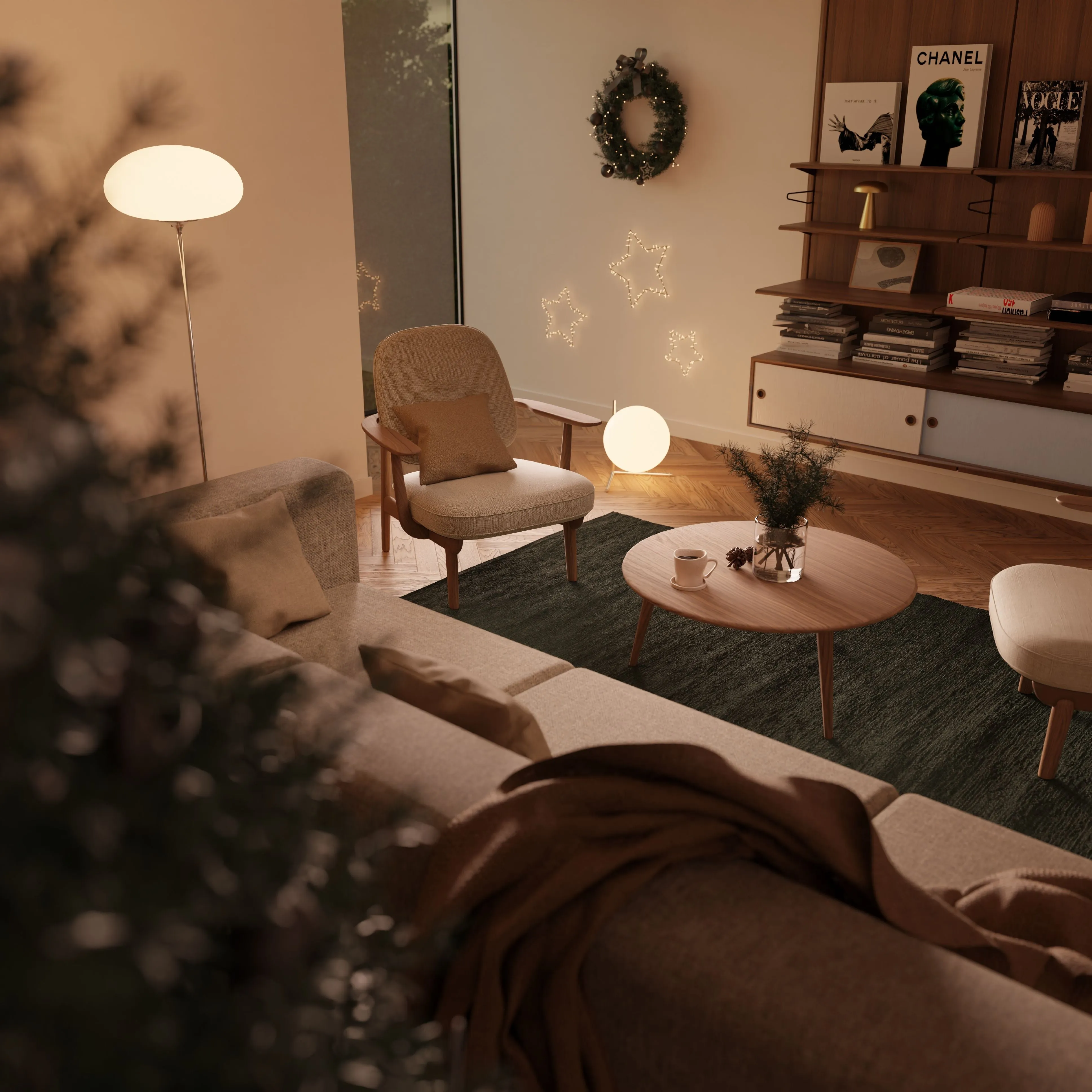 Rug Solid Cotton Rug 75 X 200 Cm, Moss