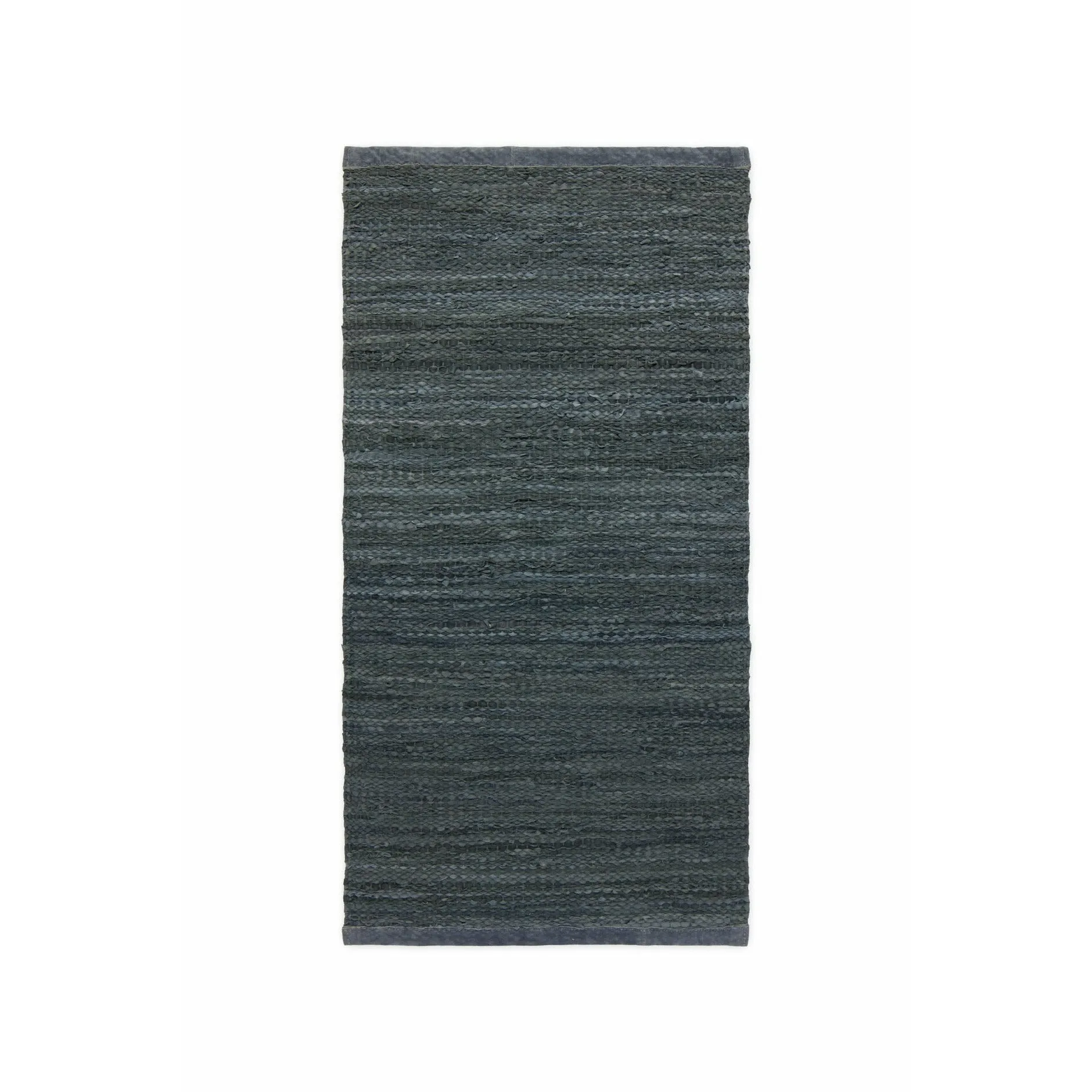 Rug Solid Leather Teppich Dark Grey, 75 x 400 cm