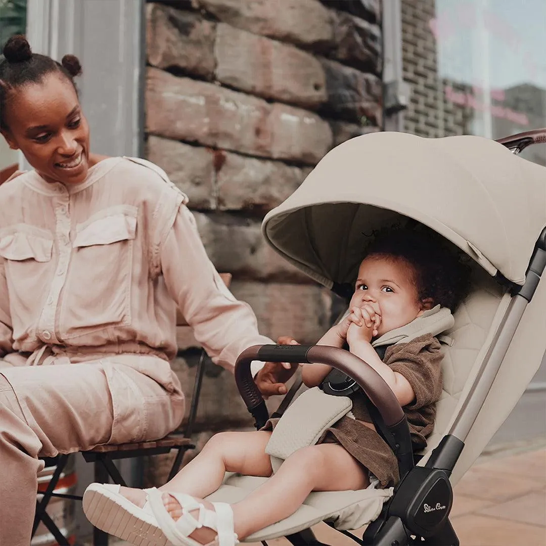 Silver Cross Clic 2 Compact Stroller - Latte