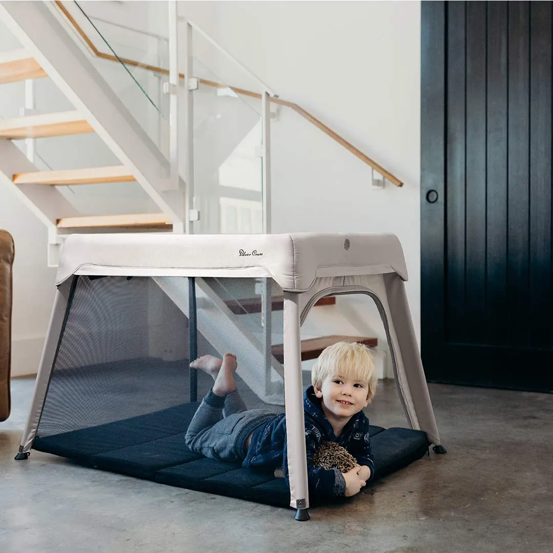 Silver Cross Slumber Travel Cot - Stone