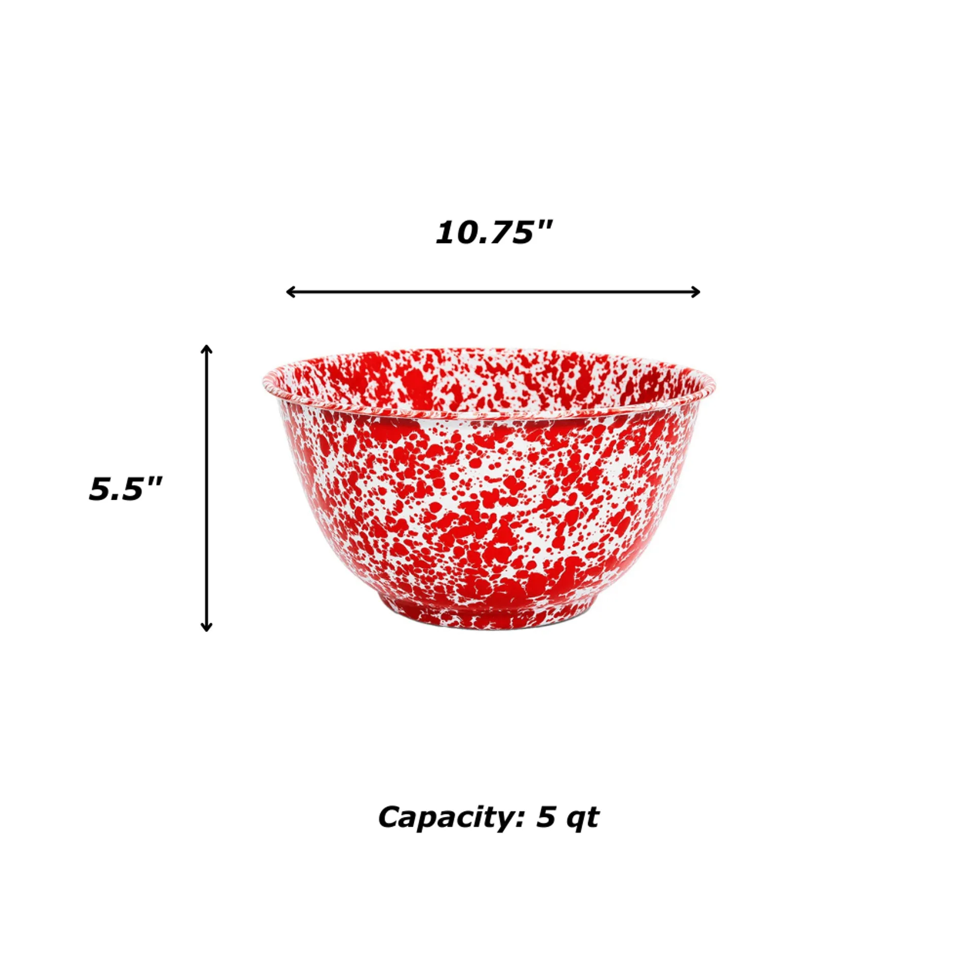 Splatter Large Salad Bowl - Yellow Splatter