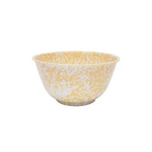 Splatter Large Salad Bowl - Yellow Splatter