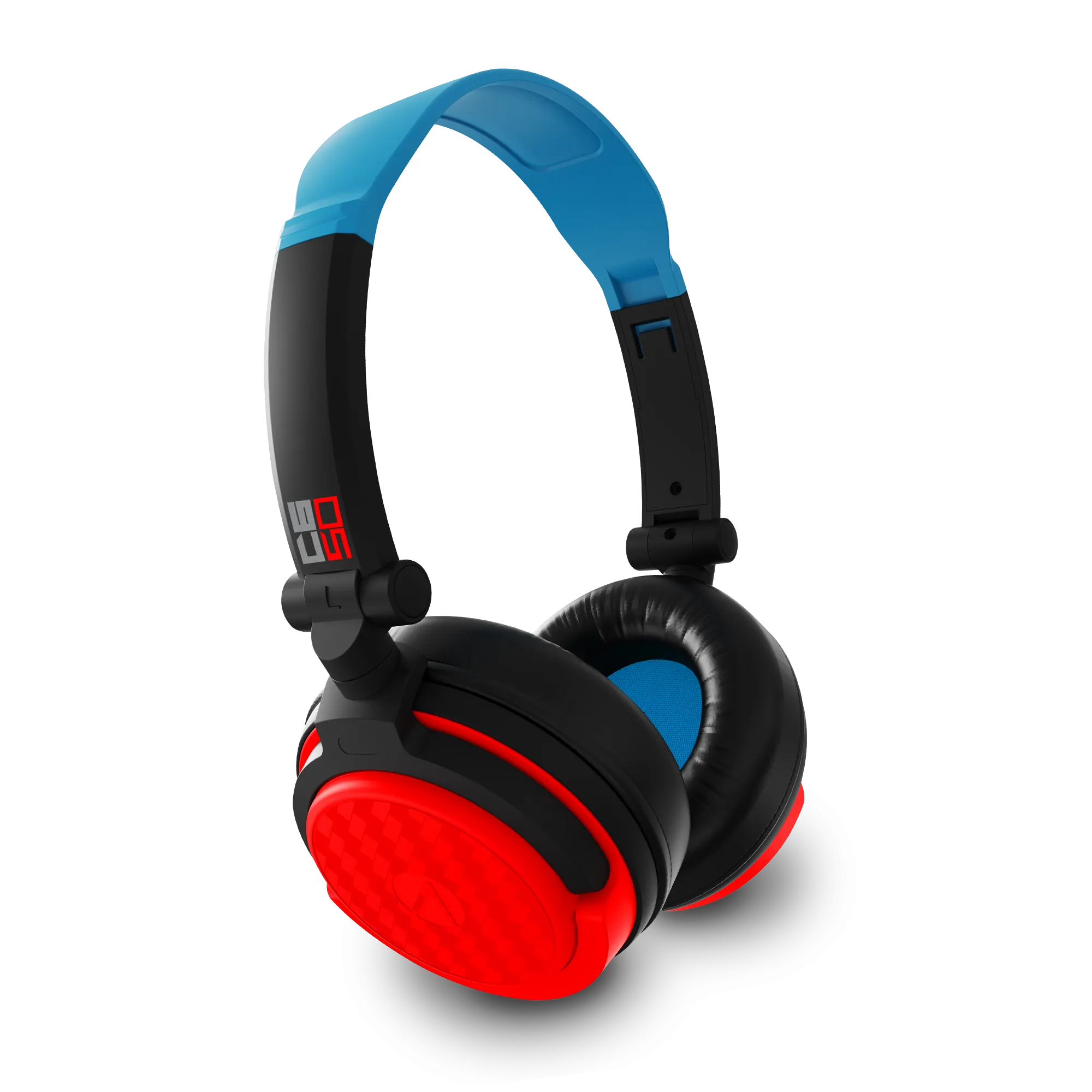 Stealth Premium Travel Kit for Nintendo Switch, Switch Lite & OLED - Gaming Headset, Braided Cable & Travel Case - Neon Red and Blue