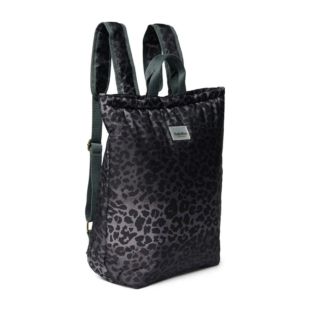 Studio Noos Antra Leopard Puffy Adult Backpack  - Dark Grey