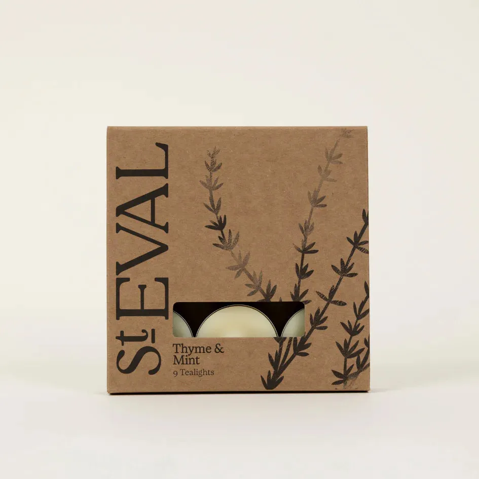 Thyme & Mint Scented Tealights