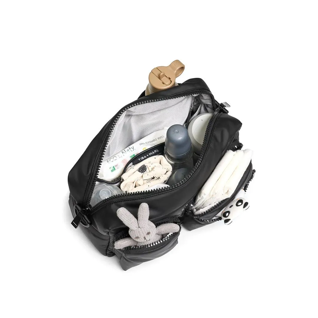 Tiba   Marl Axel Buggy Organiser / Changing Bag - Black