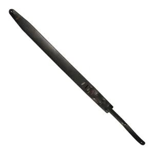 UXL 65mm Black Real Leather Strap