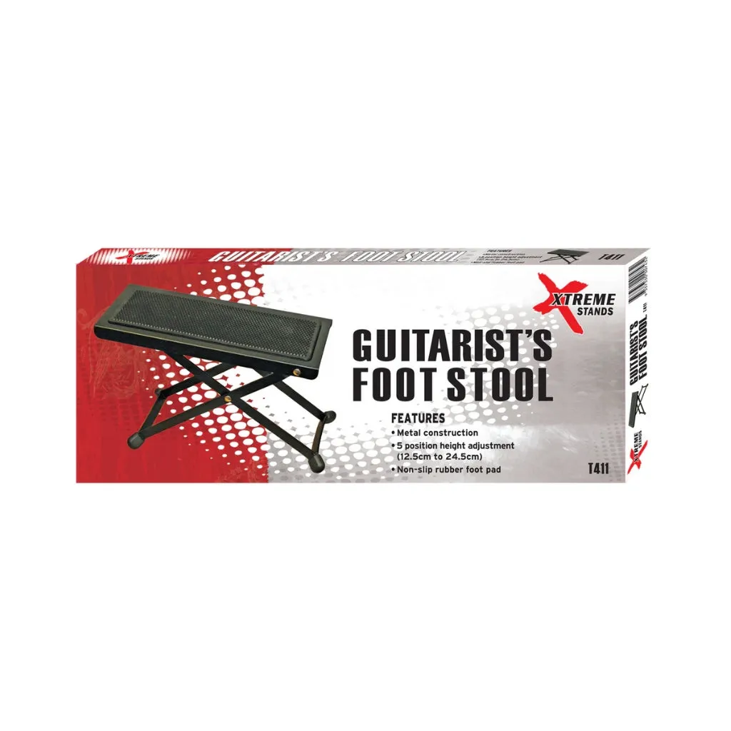 Xtreme T411 Guitarist's Foot Stool - Black